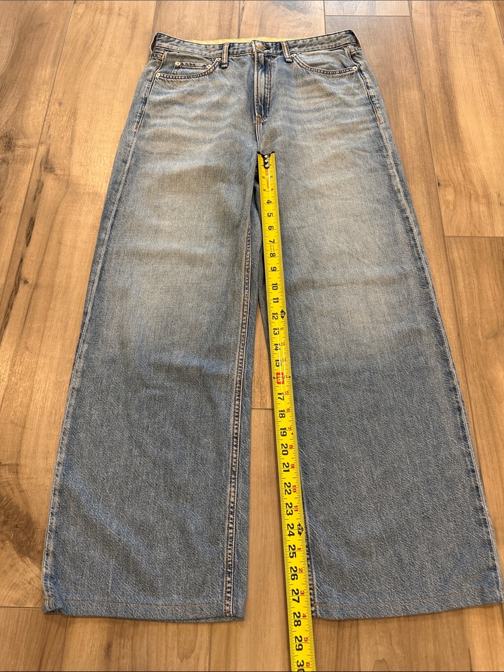 NEW rag & bone Logan Featherweight Wide Leg Jeans. Ultra Lightweight Edition  28 - Picture 5 of 11